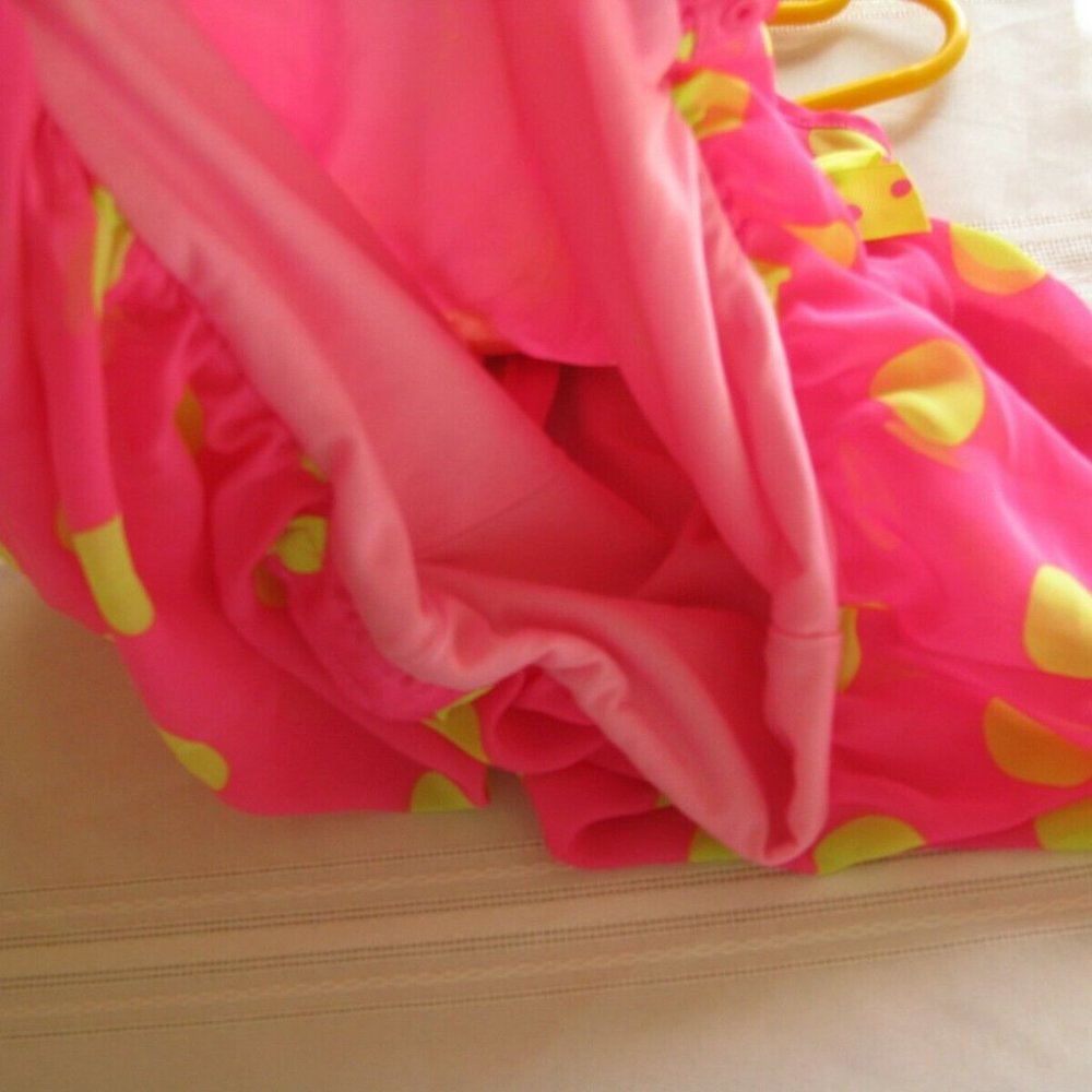 Good Lad Pink lime Polka Dot Baby dress 9 Months - Picture 3 of 6